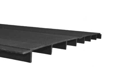1-1/8 x 1/8 FRP Gray FRP Solid Anti Skid Deck Board